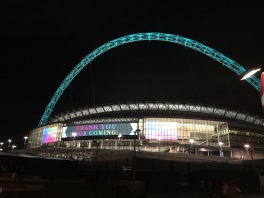 Wembley at night
